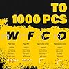 Allturn Plastic Welder,Plastic Welding Kit 3 in 1,Plastic Repair Welder Kit,1000pcs Plastic Welding Staples,Plastic Welding Rods Kit,Repair for Most Thermoset Plastics,Yellow #4