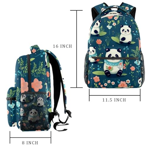 Sac à dos de voyage Happy Panda M multicolore pour filles garçons - 2