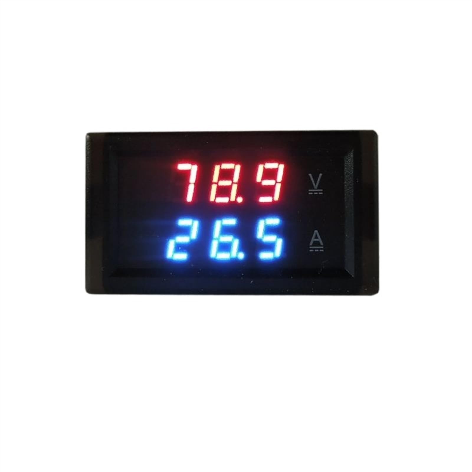 ZXTIIEUF DC 0-50A Voltage Current Meter DC 100V 300V 600V Voltmeter Ammeter with Transformer Sensor Meter with CT 0.28'' LED(DC100V)
