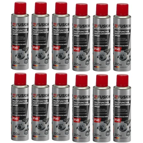 ProFusion Aceite Lubricante Multiusos - Grasa para Liberar Conexiones, Piezas Atascadas y Oxidadas - Evita la Formación de Corrosión - Detergente para Microfisuras y Grasa Lubricante - 200 ml (12)