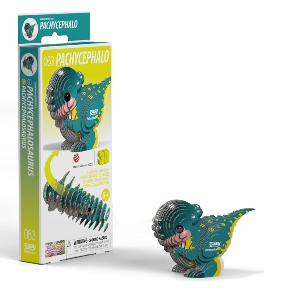 EUGY 063 Pachycephalo Eco-Friendly 3D Paper Puzzle