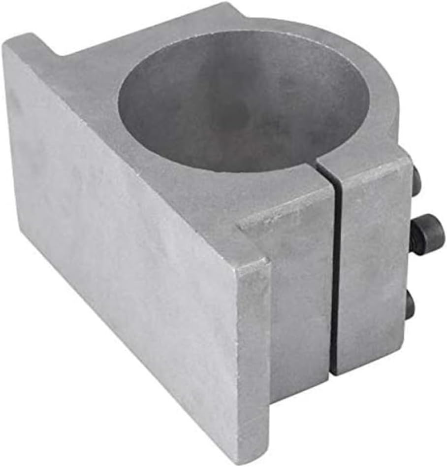 Spindle Motor Clamp Mount Bracket Support Cast Aluminum with Screw for CNC Engraving Milling Machine Motor (XL)