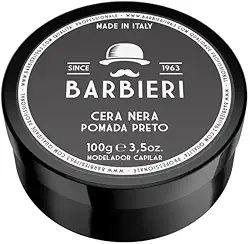 BARBIERI DESDE 1963 Pasta Nera Italiana 100g Fixação Média para Cabelos Masculinos com Aparência Natural Suaviza e estiliza Cabelos Grisalhos