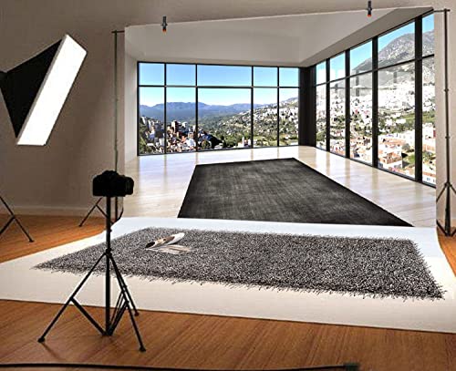 Fondo Fotográfico Vinilo 8x6ft Vista Ventana Oficina Moderna miniatura 2
