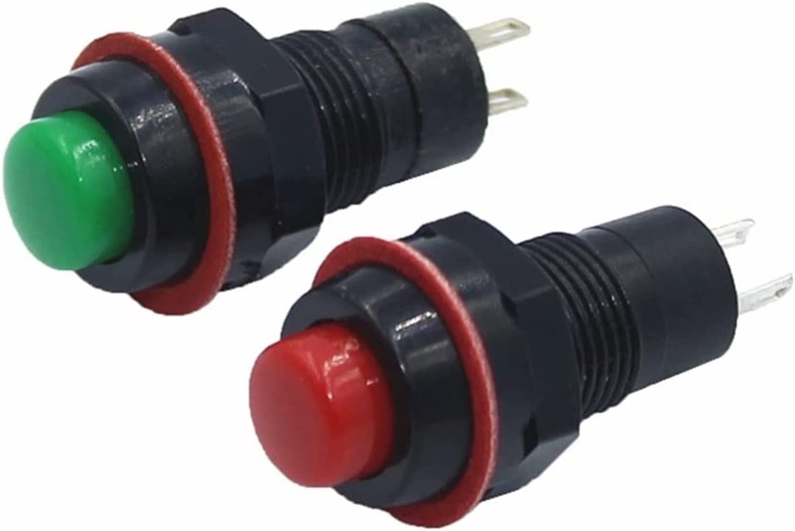 Mikroprzełącznik 100 sztuk DS-213 10 mm okrągły miniaturowy przycisk DS-211 chwilowy okrągły przycisk zasilania (3 UK, chwilowy)