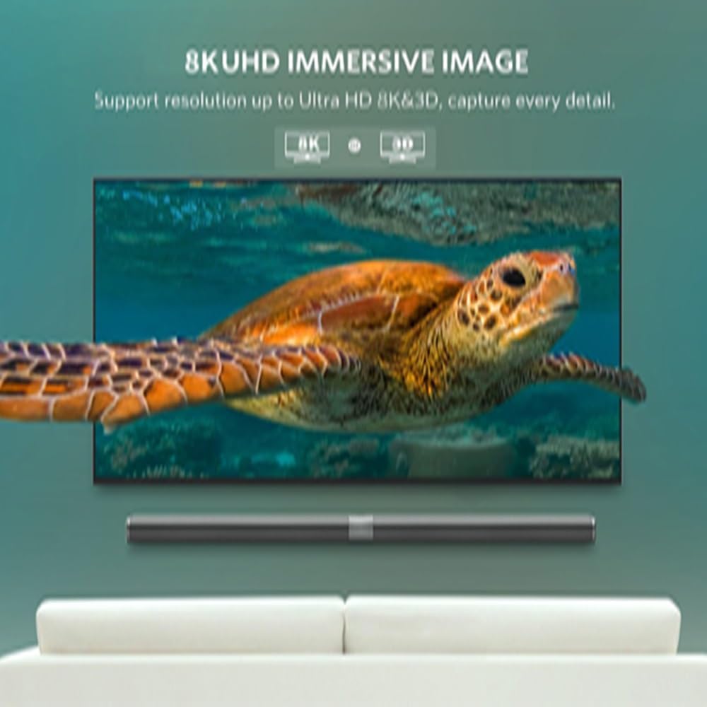 DisplayPort Kabel 70m DP1.4 Glasfaserkabel Unterstützung 4K@144Hz, 8K@60Hz, 32,4 Gbit/s, HDR10, HDCP 2.2 für Monitor, Gaming Grafikkarte