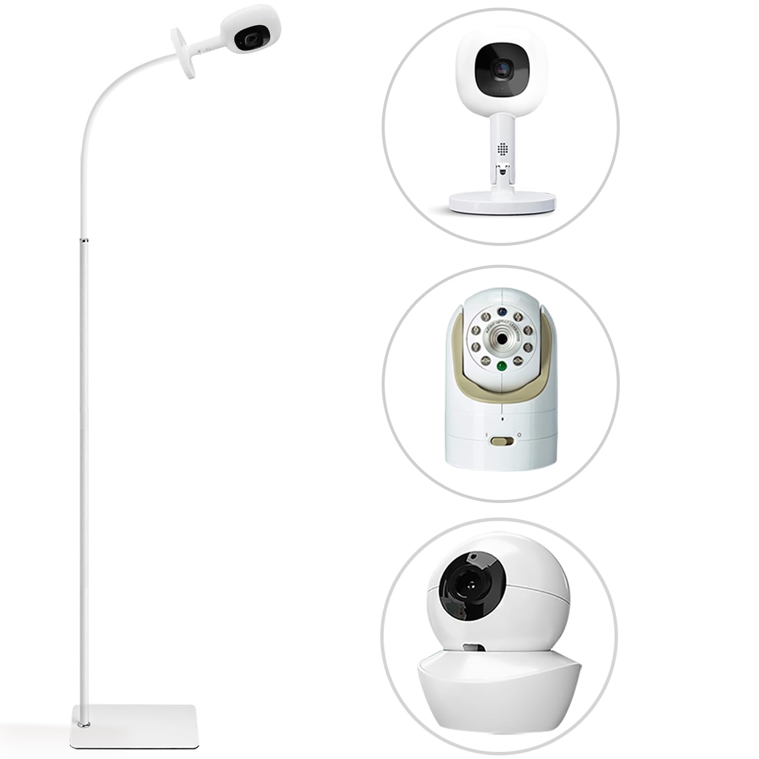 Photo 1 of **FACTORY SEALED**  67" Adjustable Height Baby Monitor Floor Stand Compatible with Nanit Pro & Flex Stand,Babysense HDS2/V43,HelloBaby HB65/HB6550/Pro/HB6560/HB66,Infant Optics DXR-8 Pro,Also Cameras with 1/4 Connection