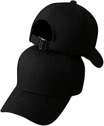Boné Liso Preto Basico Ajustavel de Fitão Masculino Feminino Aba Curva Strapback