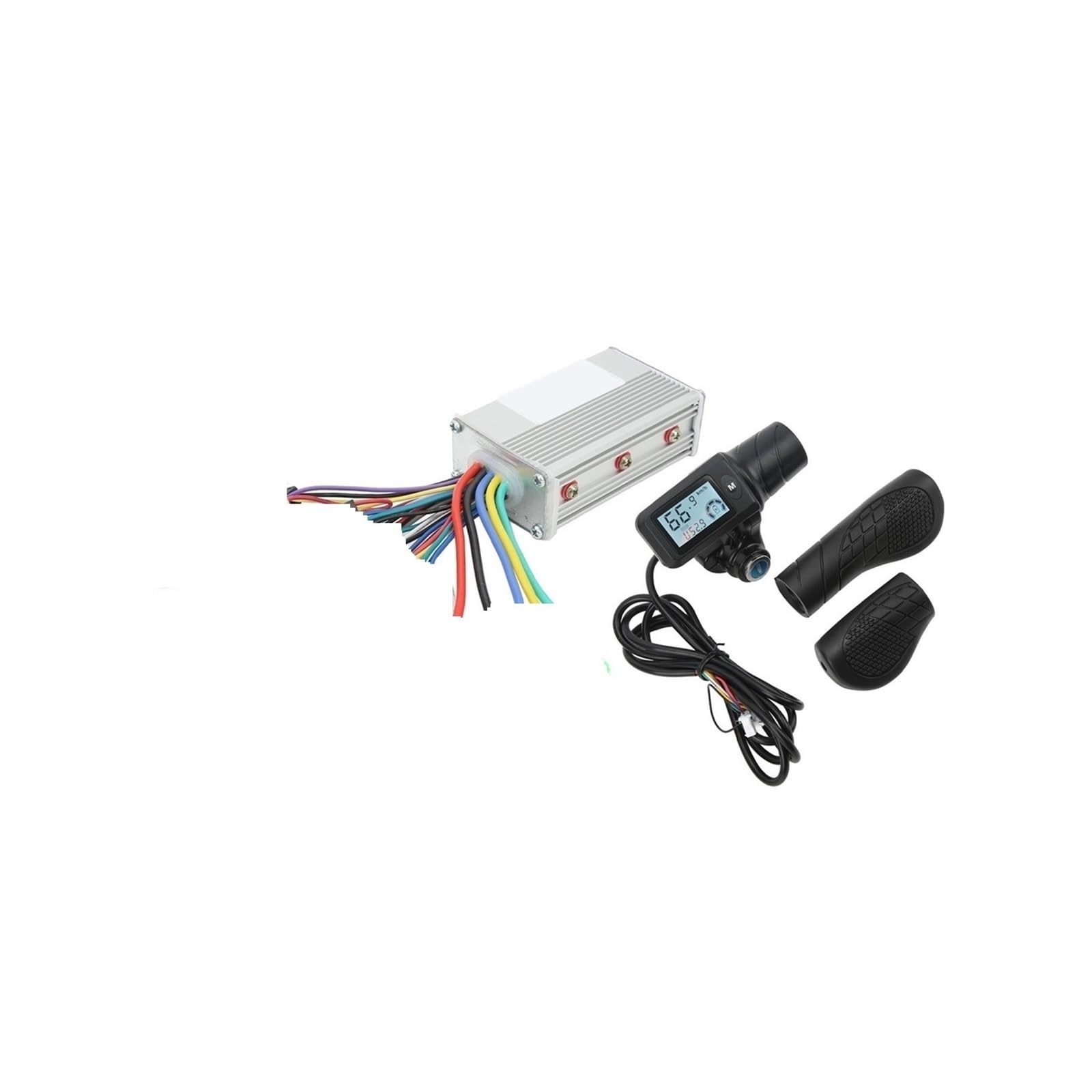 Sterownik silnika bezszczotkowego do roweru elektrycznego, skutera, 36 V, 48 V, 350 W, z wyświetlaczem LCD 805 i uchwytem przepustnicy.