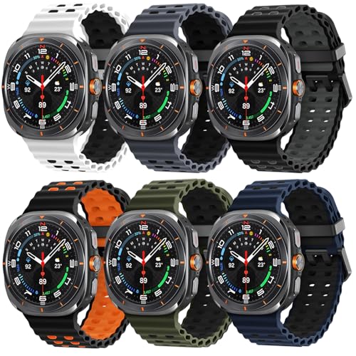 Bracelet montre en cuir 22mm pour Samsung Galaxy Watch 5 Pro et Garmin