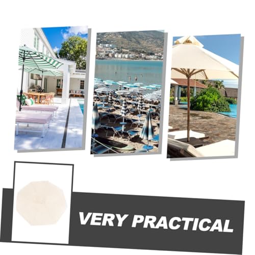 Toile de remplacement pour parasol haute densité blanche Yardwe - 7
