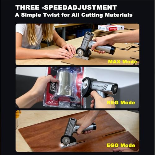 2026 Upgrade 4.2V Cordless Cutting Tool, Cardboard Cutter with LED Display - image 3