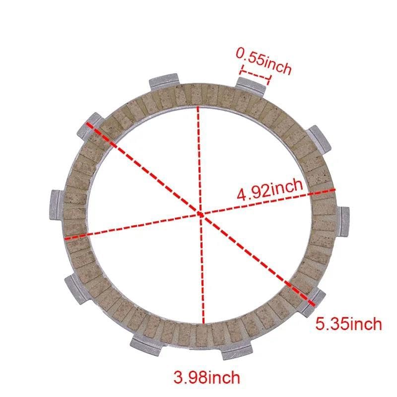 Stahl- und Reibungskupplungsplattensatz für Suzuki DR-Z 250(Paper Clutch Plate)