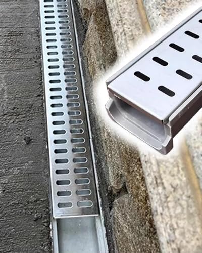 Drainage de jardin métallique pour éliminer l'eau stagnante sur les pelouses et terrasses