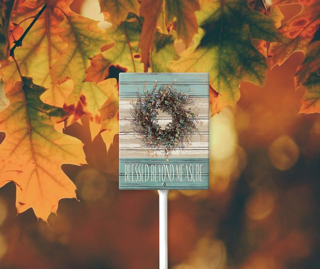 Palo In Alluminio Da 54,9 Cm – Decorazione Autunnale Per Esterno Con Scritta 'Benvenuti Nella Nostra Zucca' – Rustico Cartello Da Giardino Per Portico, Prato E Patio