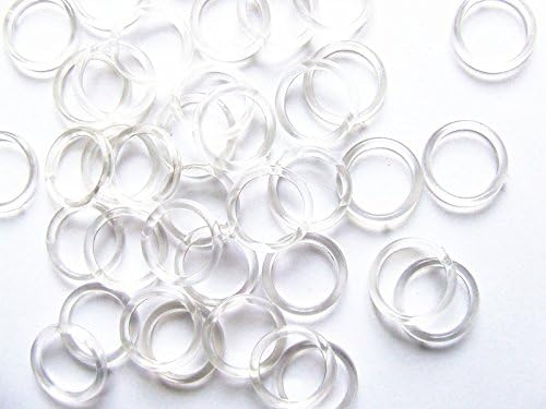 40 Clear Plastic Rings Multi Purpose Bra Strap Anglers Rigs 8-11 mm KA011-0-40