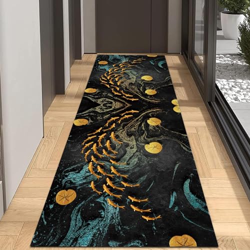 Tapis traditionnel vintage impression haute définition à envers robuste - 4