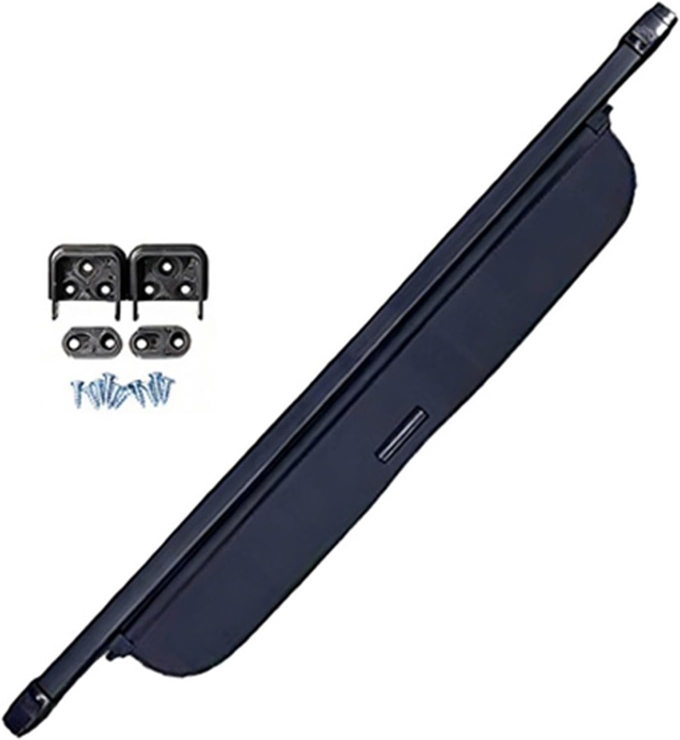 for Kia Soul 2008-2013 Auto Trunk Curtain Organizer Cover Cargo Rear Rack Luggage Storage Waterproof Shield Shade(Carbon Fiber)