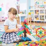 Building Blocks Kids 200 Pieces STEM Toys Educational Building Toys Discs Sets Interlocking Solid Plastic for Preschool Kids Boys and Girls Aged 3+, Safe Material Creativity Kids Toys