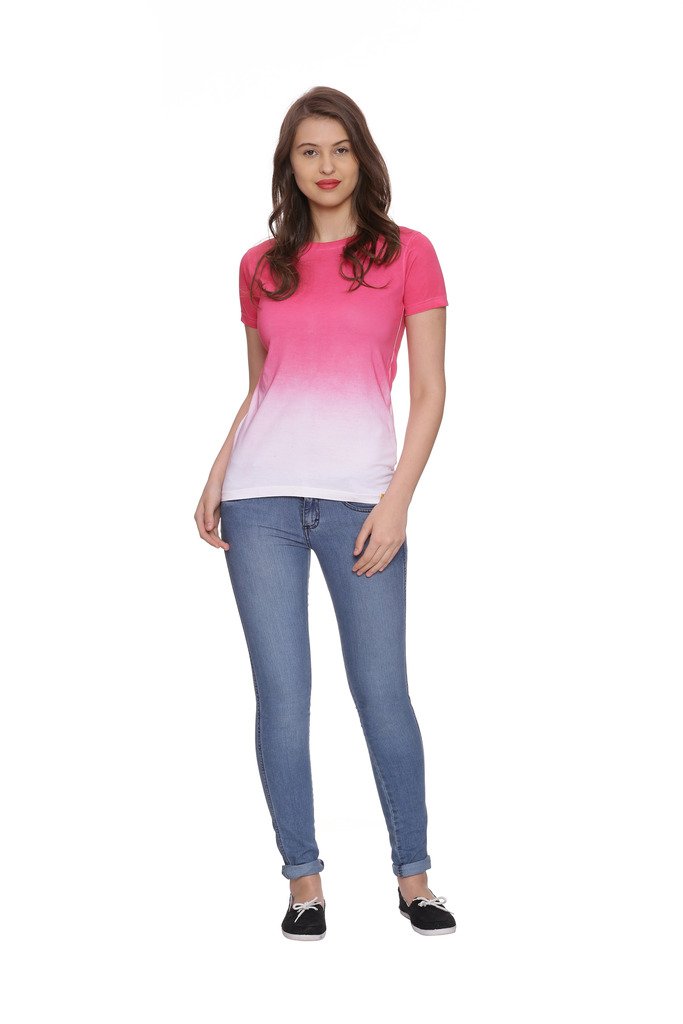 Campus Sutra Women Pink Top(AZ17TOP_RNHSSPR_W_PLN_PNKWH_AZ_S) 1