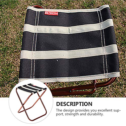 CLISPEED Fezes de Acampamento Cadeira Dobrável Portátil para Pesca Churrasco Ao Ar Livre Oxford Pano