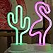 Cactus Neon Light Wall Decor Neon Signs for Bedroom Kids with Table Stand Battery and USB Powered Night Light Home Decoration