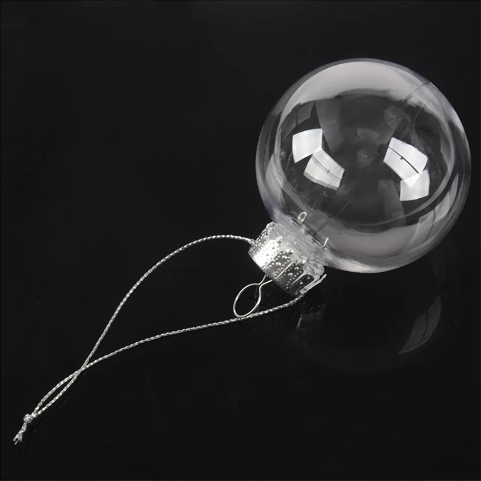 Boule De Noel,Noel Decoration Lot de 40 Boules Noël Transparentes en Plastique incassable et sans Couture, 60 mm, for décoration d'arbre