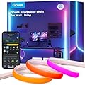 Govee Neon Rope Light for Wall Lining, LED Rope Lights Work with Matter, Google Assistant, Alexa, 9.8ft RGBIC Strip Lights with Smart App Control and Music Sync for Living Room, Bedroom, Wall Corners