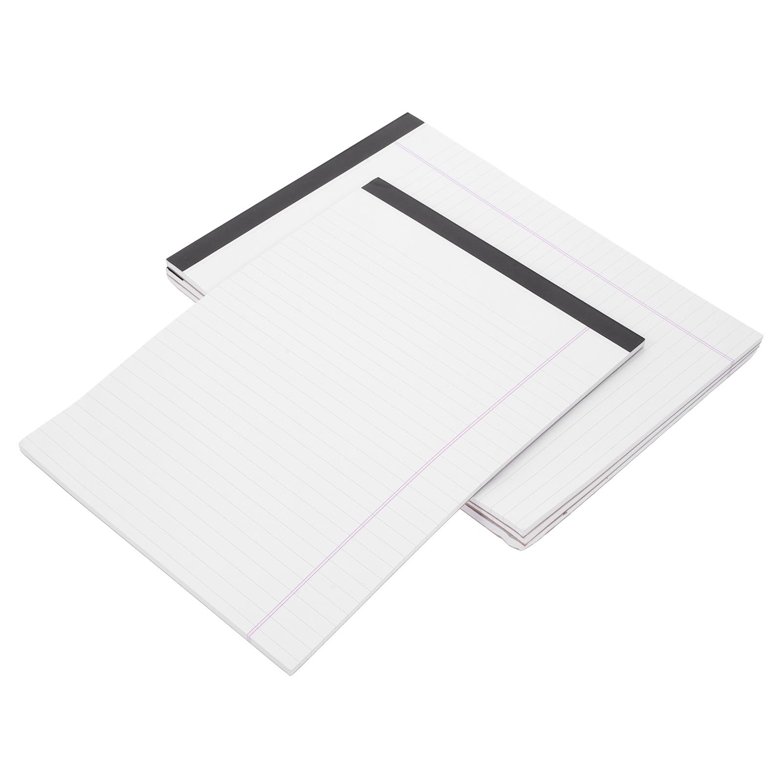 Zerodeko Blocco Note Legale Resistente 4 Pezzi Carta Bianca Righe Larghe A4 Blocco per Appunti senza Sbavature Supporto per Studenti Scuola Ufficio