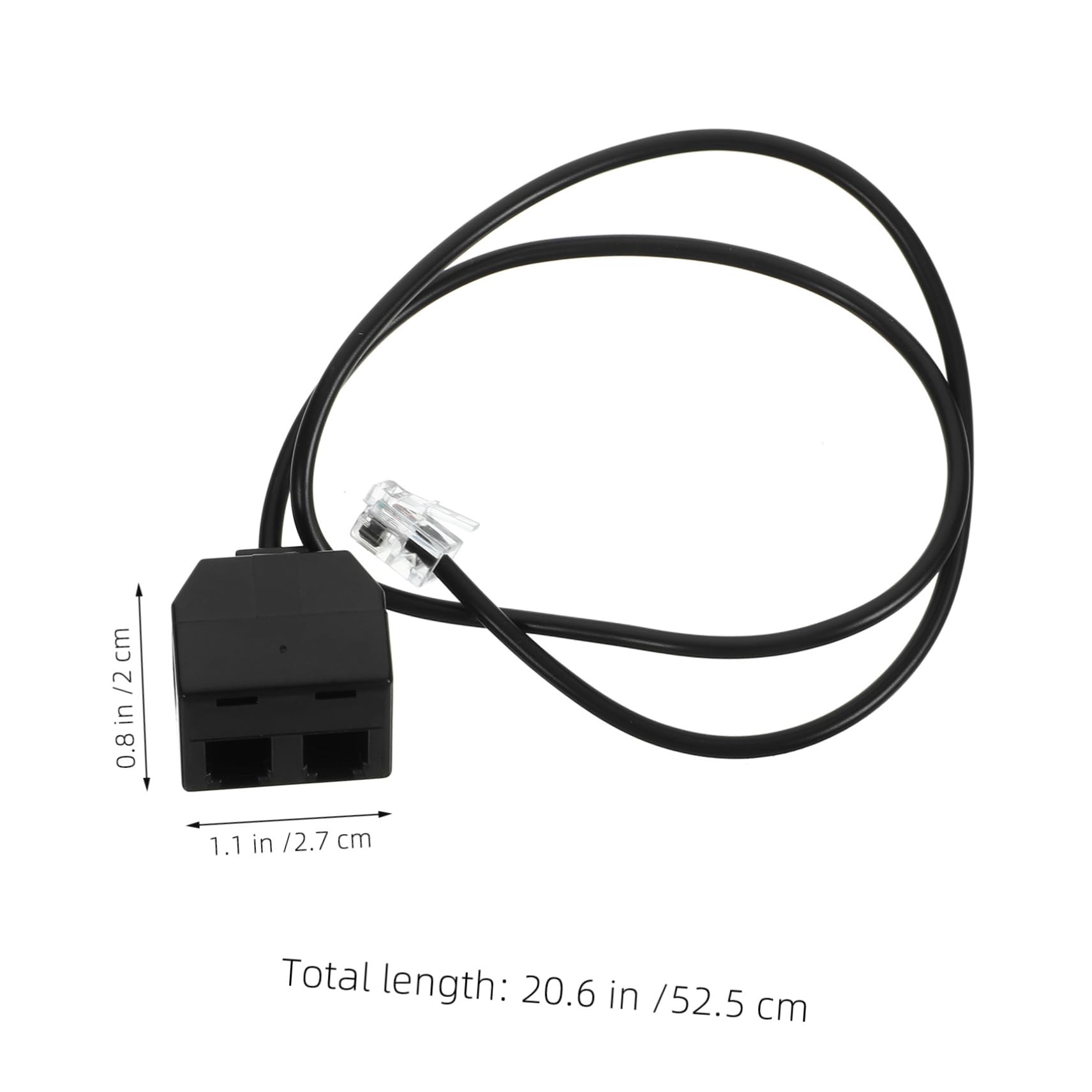 CIYODO Telephone Splitter Pc Detachable Lines Adapter Connect Two Devices Seamlessly for Landline Communication and Construction Design