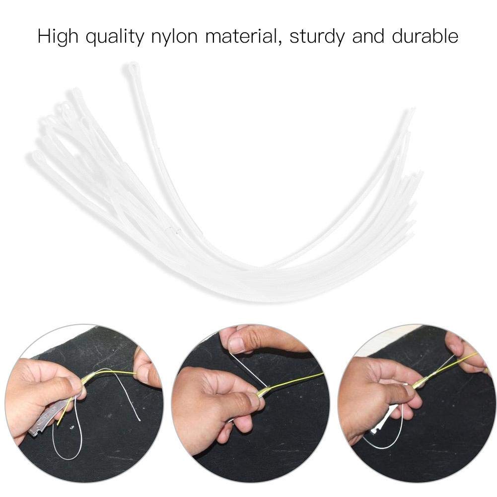 1 Unids 3LB / 5LB Conectores de Bucle de línea de Pesca con Mosca para Accesorios de Pesca con Mosca(Blanco 5Lb) sedal Mosca Pesca