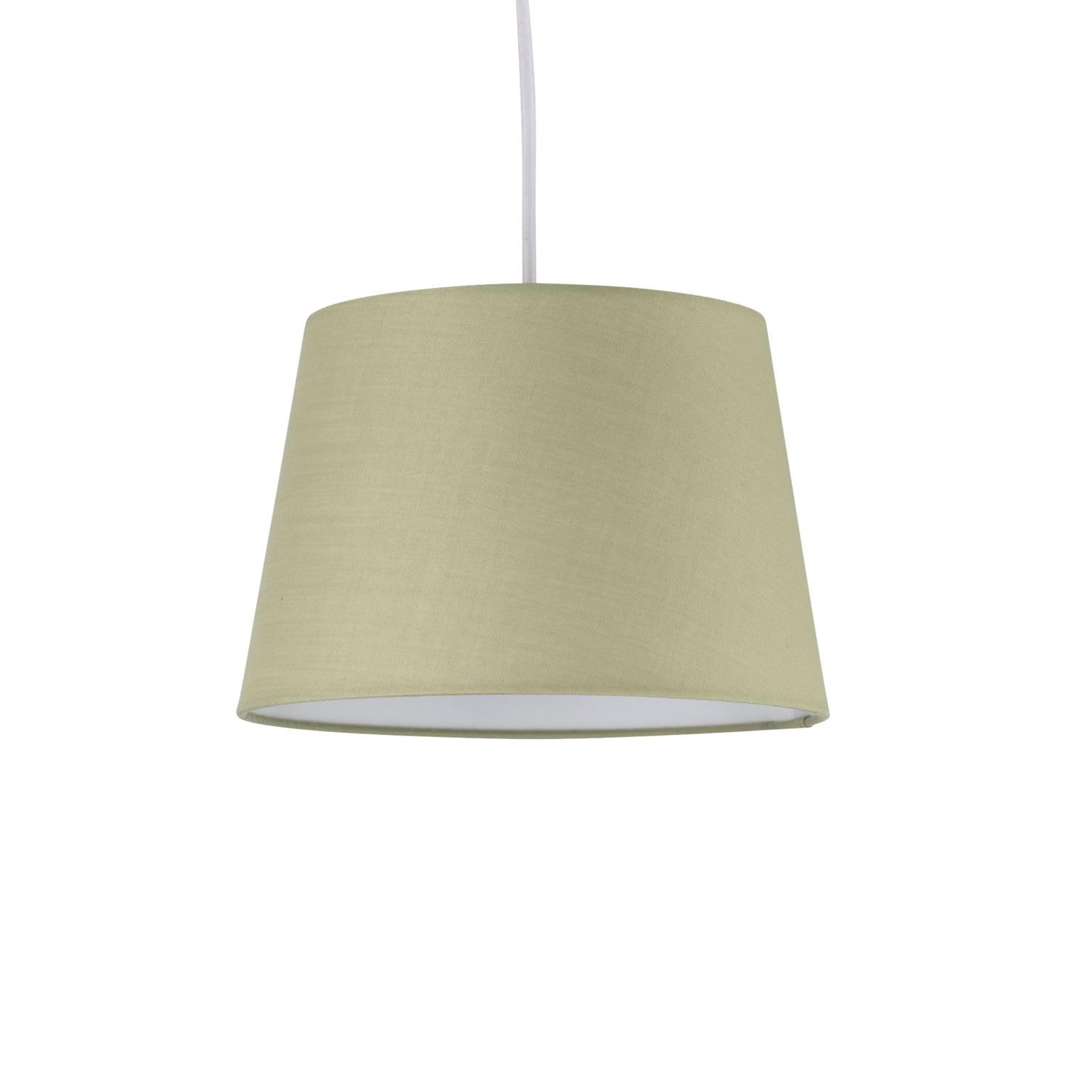 Sage Green Fabric Easy Fit Light Shade/Lampshade for Ceiling Light or Table Lamp, 23cm Diameter