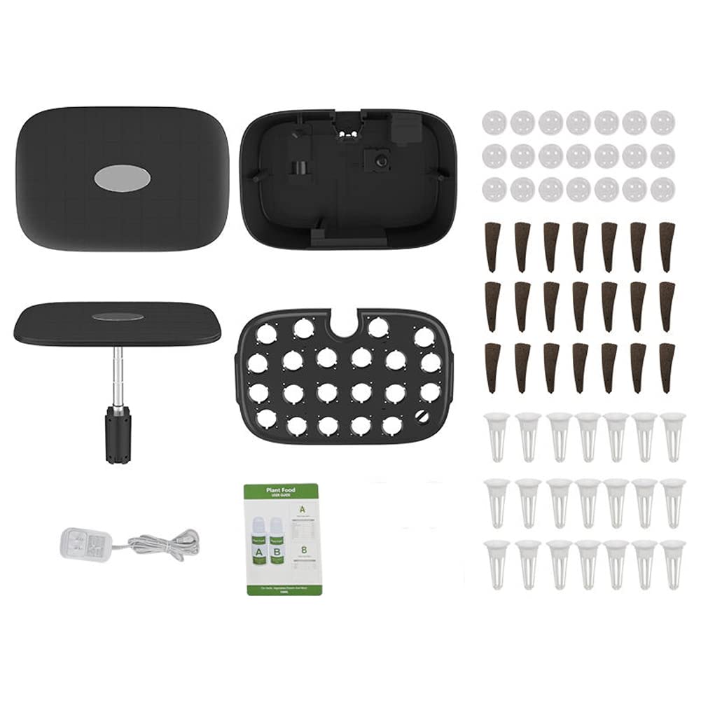 Kit di coltivazione idroponica, kit intelligente da giardino per erbe aromatiche, coltiva luce, giardino intelligente con display a grande schermo, fioriera da giardino per erbe, verdure, piante,