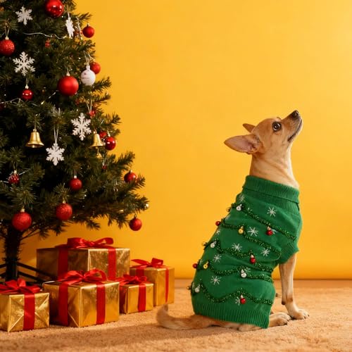 Suéter navideño para perro talla S miniatura 2