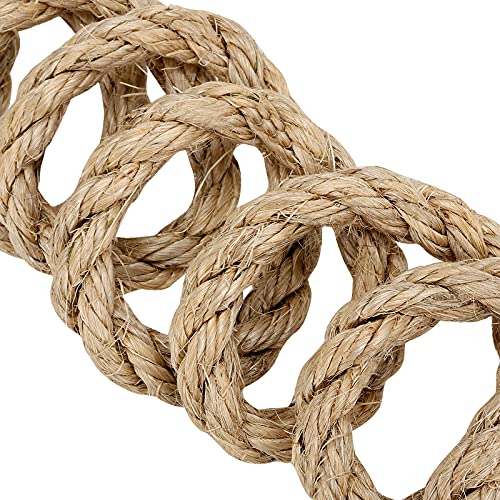 Cuerda de sisal 1/2 pulg, 100 pies para rascador de gatos miniatura 5