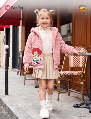 Image of Disney Girl /Boy Fleece Jacket Zipper Sherpa Fuzzy Hoodie Winter Coat 2-13Y