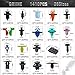 Griine 1725 Pcs Bumper Clips Car Retainer Clips & Auto Fasteners Assortment Plastic Push Rivets Fender Clips - 35 Most Popular Sizes Door Trim Panel Clip Set for Toyota GM Ford Honda Chevy