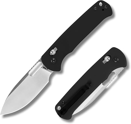 CJRB Hectare - Cuchillo de bolsillo plegable, hoja de acero en polvo AR-RPM9 de 3.15 pulgadas, mango G10, pequeño cuchillo EDC con clip de bolsillo