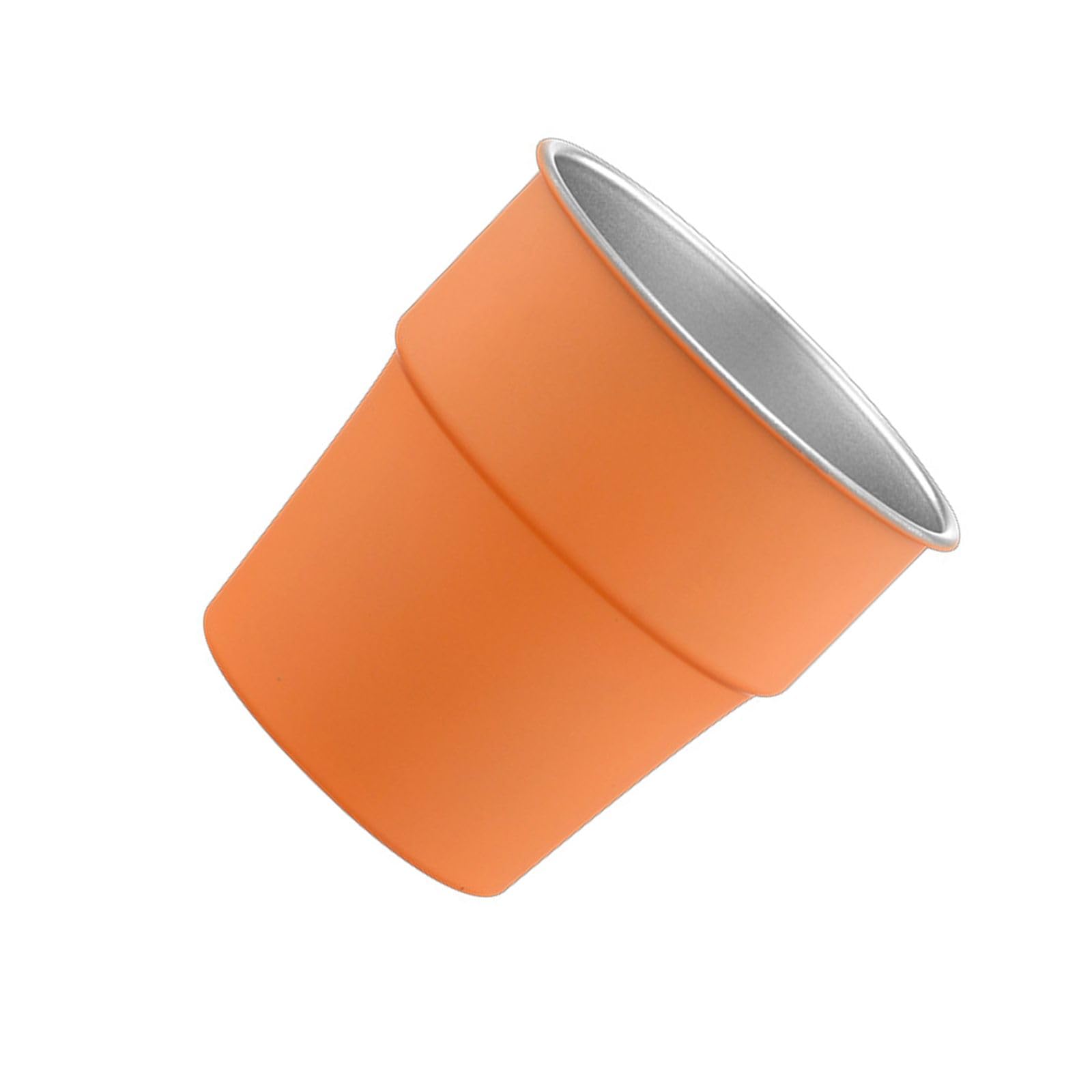 Xinsheinelry Of 6 Travel Cup Drinkware Set Coffee Cups 304Stainless Steel Texture Outdoor Cup Suitable for Coffee Drinking Camping