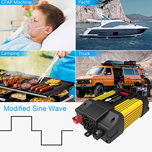 Veículos Power Inverter | Power Inverter Proteções seguras Inversor RV com saída CA, portas USB | Co