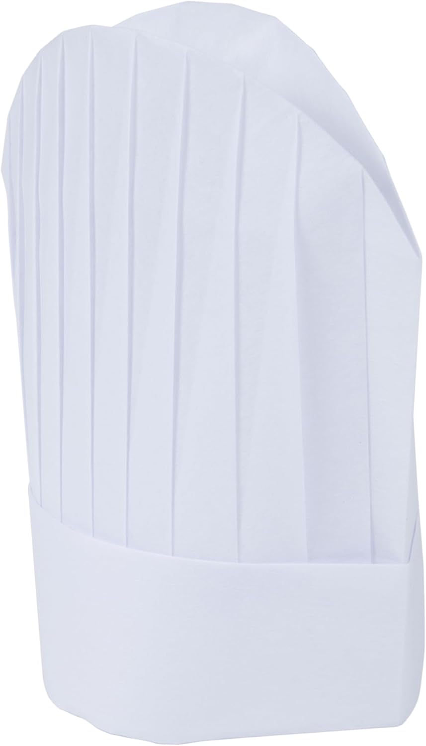 Mercer Culinary M61160WH Non-Woven 9 inch Oval Chef Toque, White (Pack of 10)
