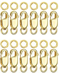 Gold Big Clasps 12pcs