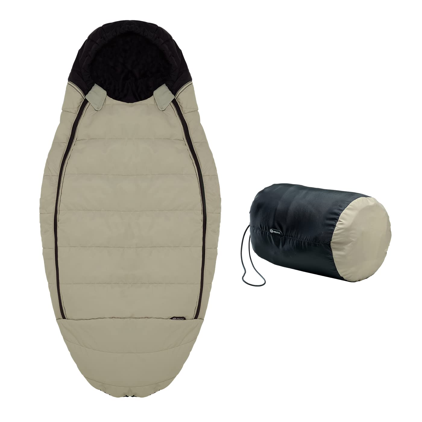 DOOLITTLE GNOME Mini 100 | Chancelière Universelle pour Siège Auto Et Nacelle | Sac de Couchage Imperméable Couleur Winter Sand | Hiver 100 g