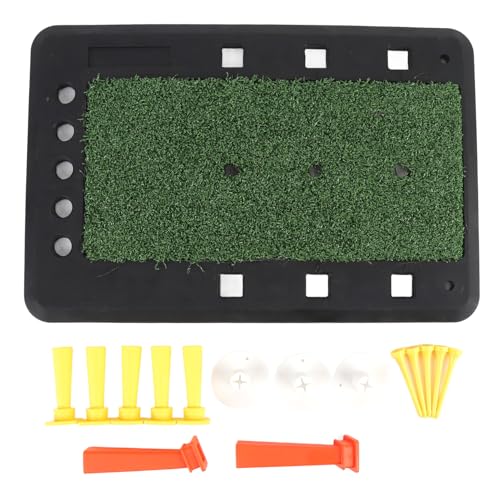Swing Training Mat Rubber Portable Swing Hitting Chipping Trainer Mat Tool for Indoor Outdoor Practice