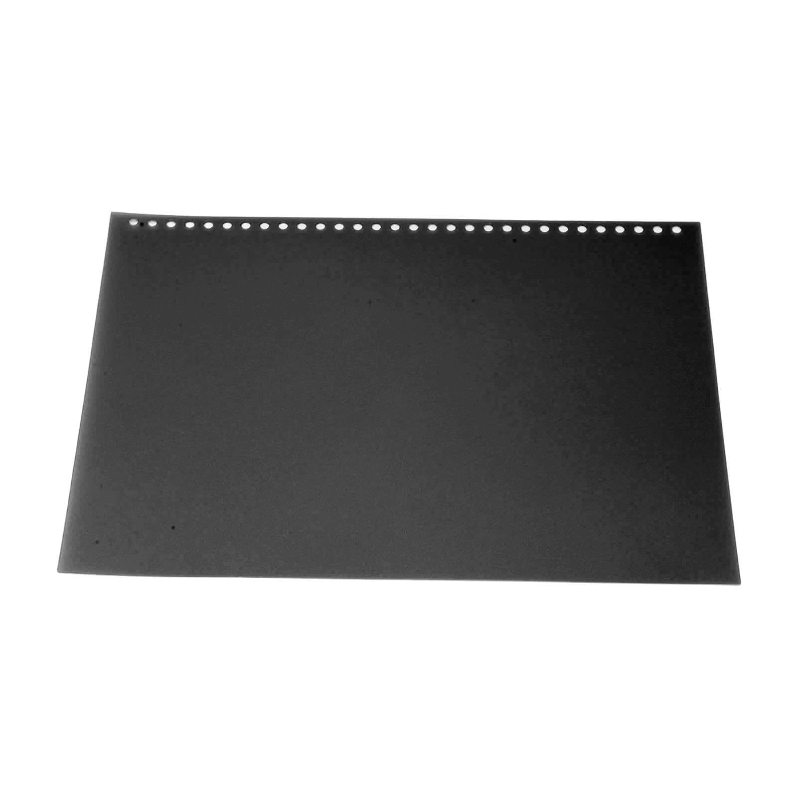 Feuilles de protection flexibles, givrées, translucides, imperméables, réutilisables, couvertures de reliure, présentations de rapports, papier transparent A4, 50 pièces (Couleur noire)