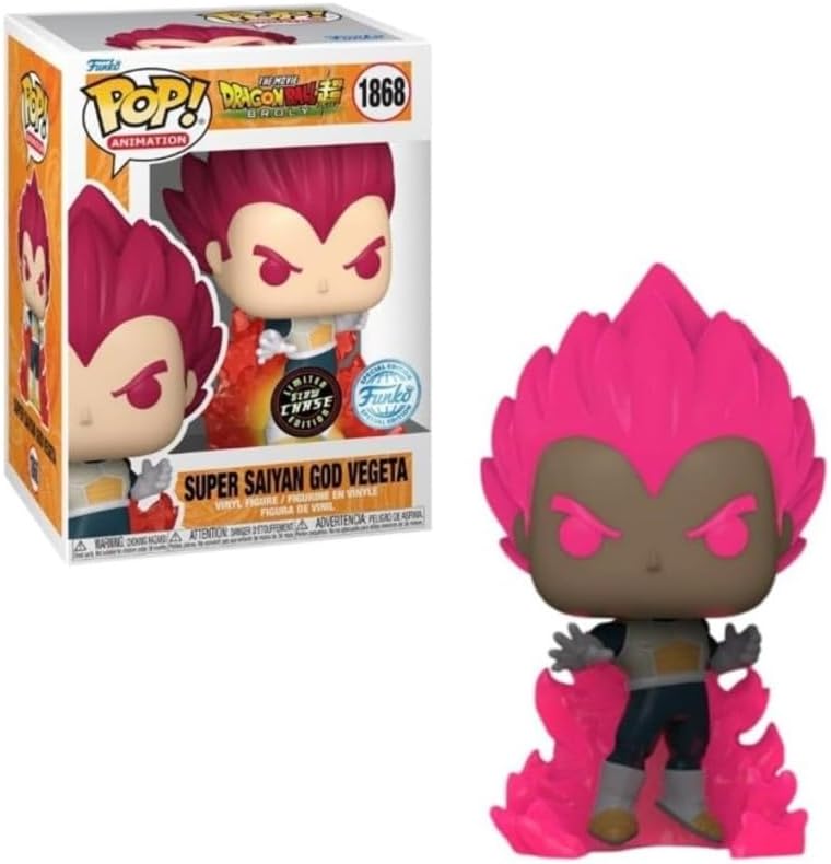 Funko Pop Super Saiyan God Vegeta Special Edition 1868 1 in 6 Chance of Receiving Rare Chase Variant