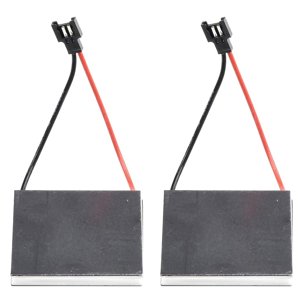 Hndhbfgrt 2-Pack Fireplace Fan Motor Generator 40 X 40 mm Semiconductor Heating Plate Replacement Parts for Stove Burner Heater Accessories for Heater