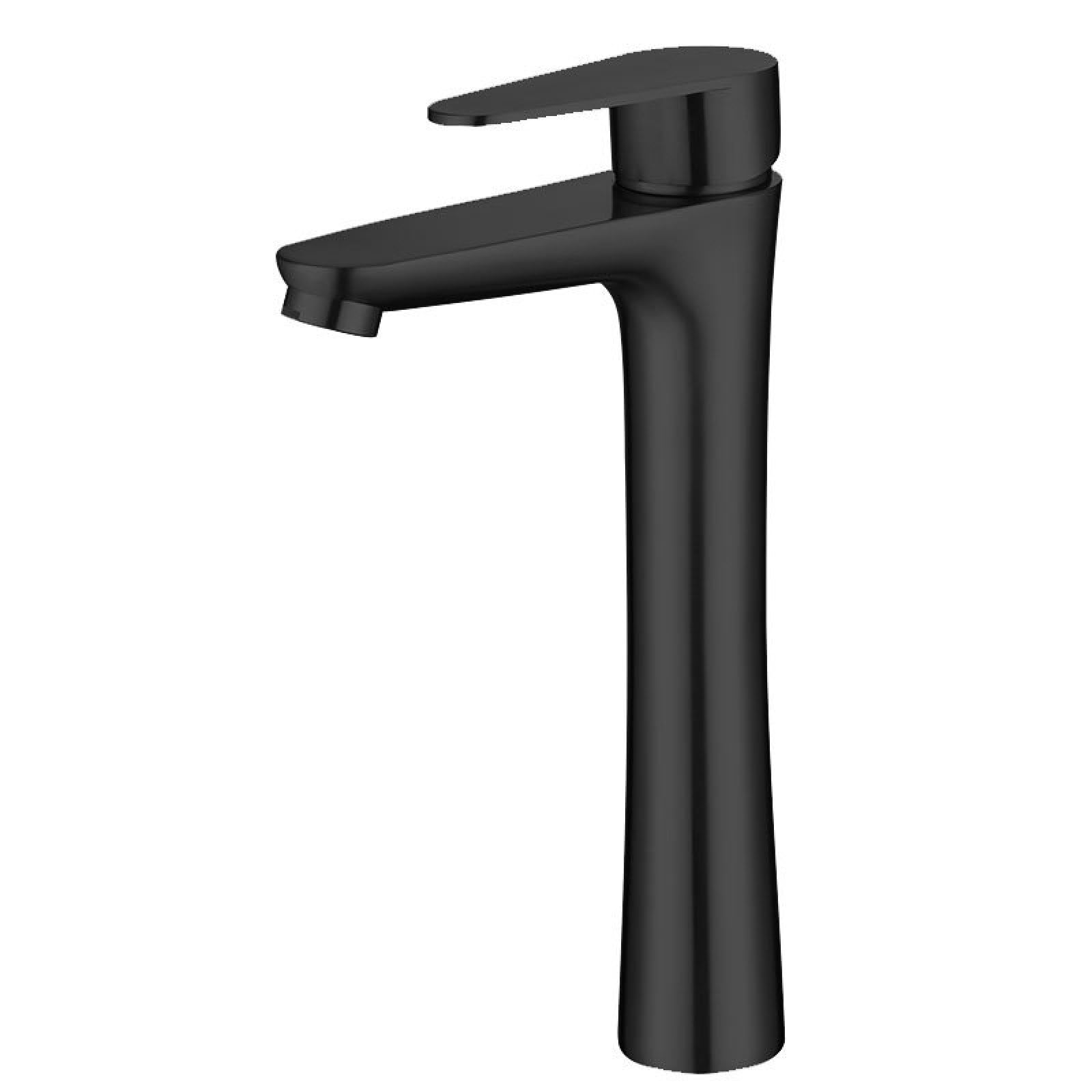 Fanjubei Black Bathroom With Elevated Hot And Cold Basin Faucet,