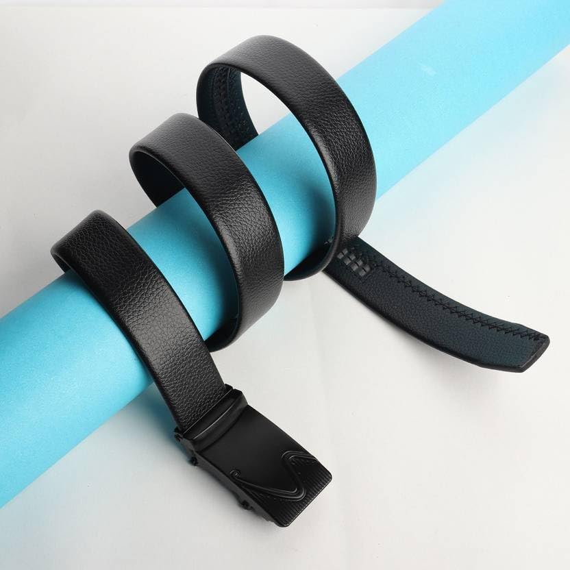 Image of NAPA HIDE Men's Auto Lock Vegan Leather Belt | Stylish Adjustable Buckle Belt for Formal & Casual Wear I Fits upto 40 Inches Waist size