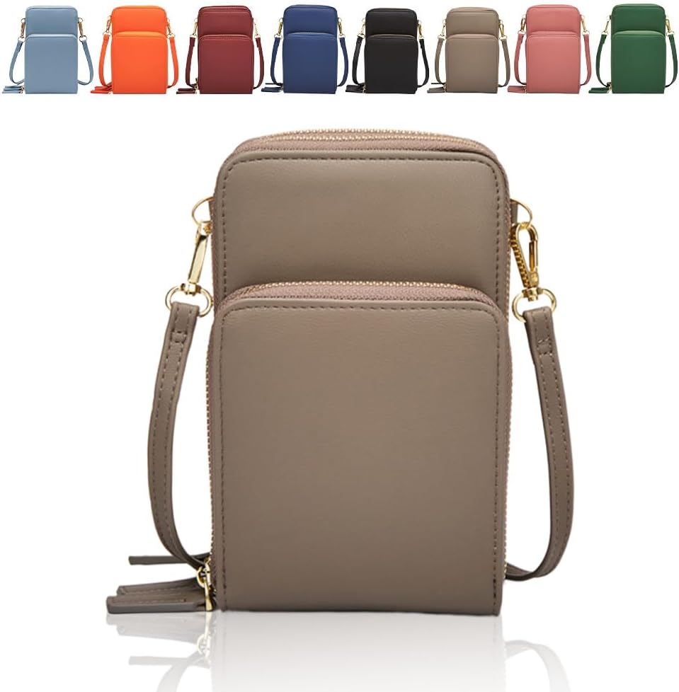 Drkicsy Leather Small Crossbody Bag for Women, Shoulder Bags Small Messenger Bags Handbag, Small Crossbody Cell Phone Purse